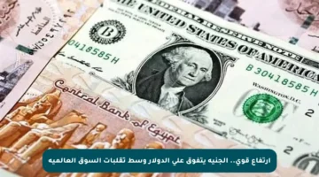 ارتفاع قوي.. الجنيه يتفوق على الدولار وسط تقلبات السوق العالمية